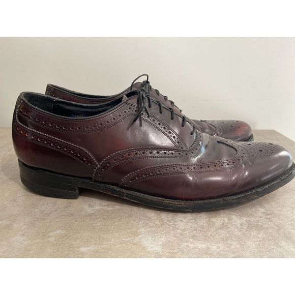 Florsheim Sz 11 Leather Loafers Men’s Wingtip Oxford Dress Shoes Academia Preppy main image 7